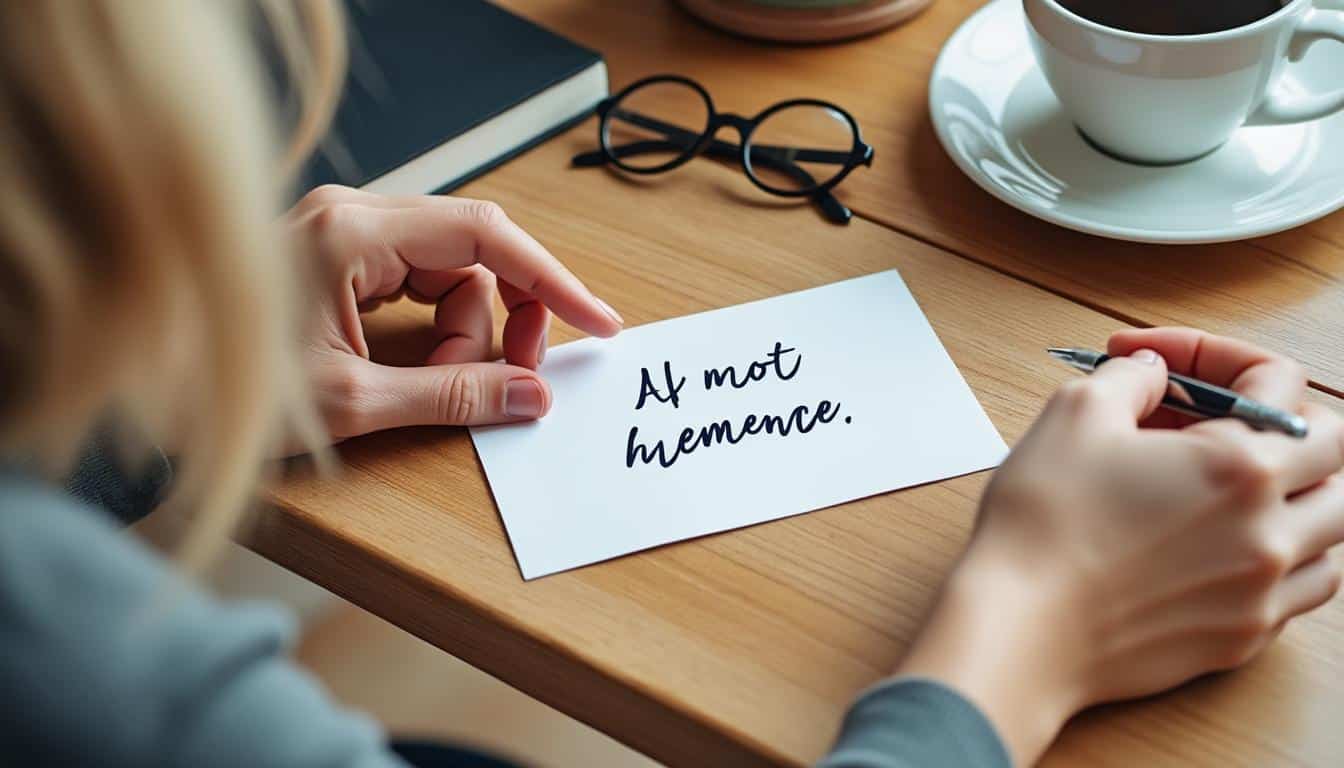 Illustration: Comment écrire un mot ou un texte simple pour un départ à la retraite